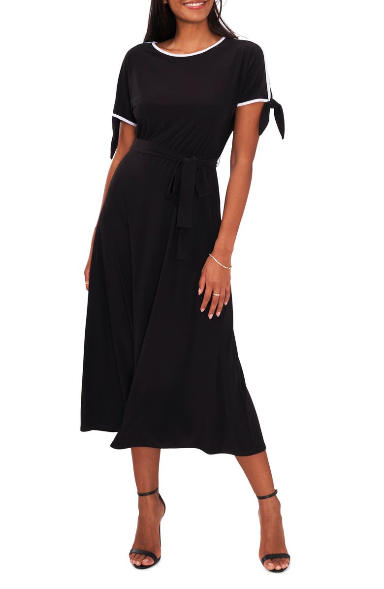 Chaus Tie Sleeve Midi Dress, Main, color,