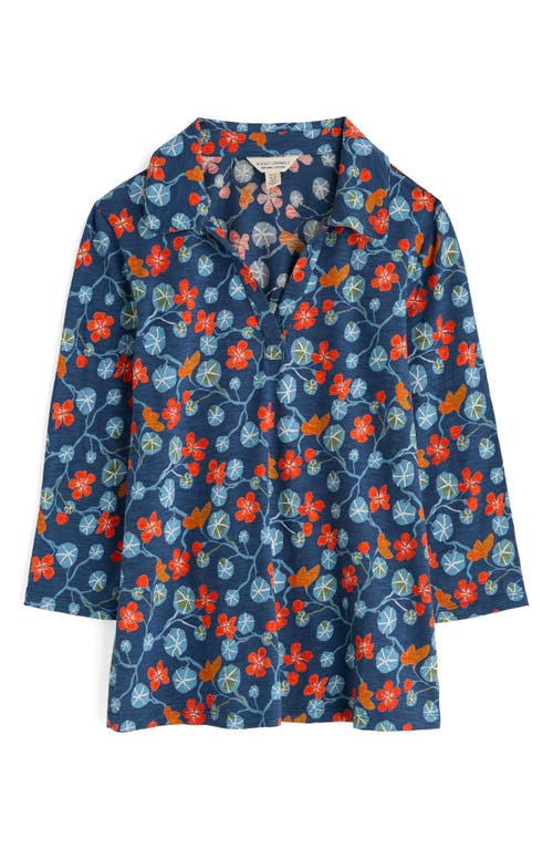 Seasalt Cornwall Wavecrest Organic Cotton Jersey Top In Multi