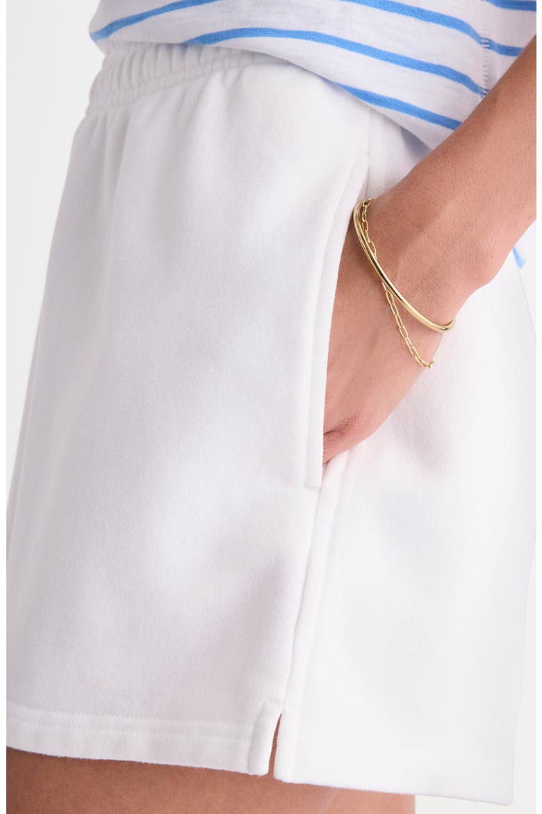 Kids' Garment Dyed Cotton Sweat Shorts, Alternate, color, WHITE CAP