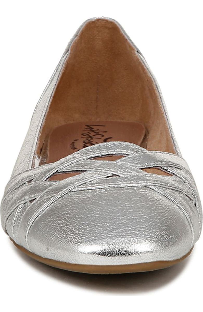 LifeStride Carmen Ballet Flat, Alternate, color, Silver