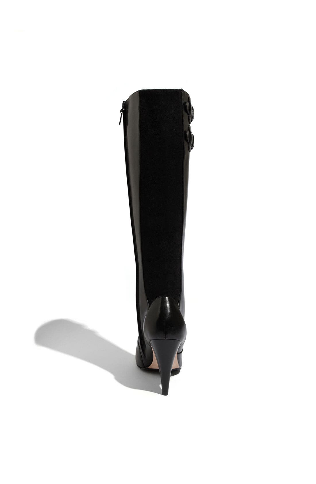 'Air Jalisa' Leather Tall Boot, Alternate, color, BLACK