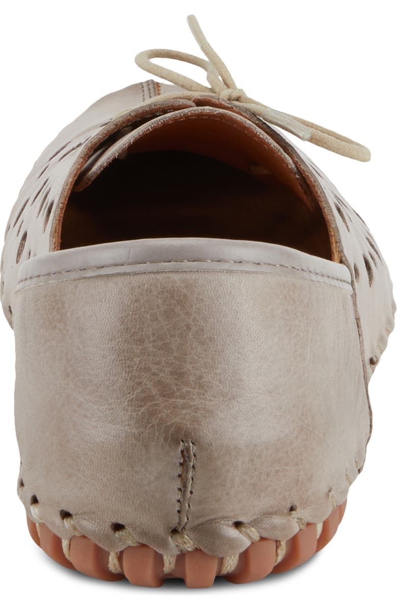 Spring Step Moonwalk Perforated Leather Shoe, Alternate, color, Grey