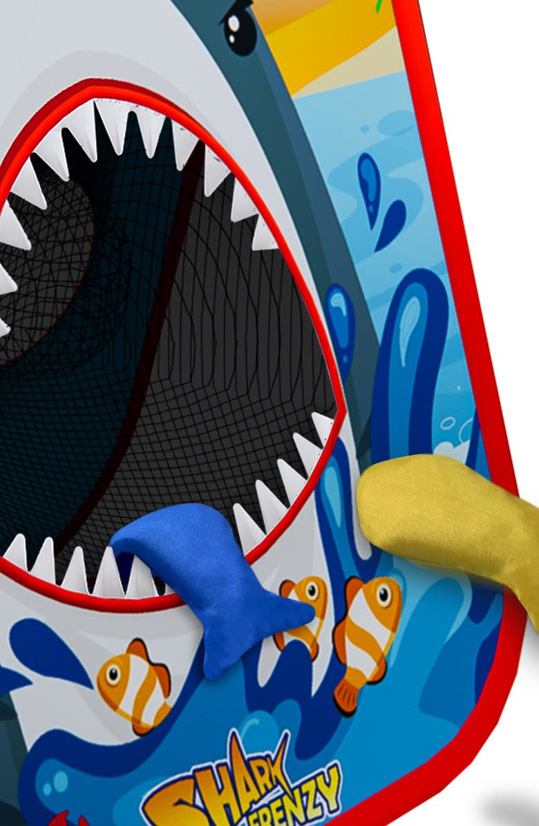 Swooc Games Shark Frenzy | 2-In-1 Bean Bag Toss Game For Kids, Alternate, color, Blue