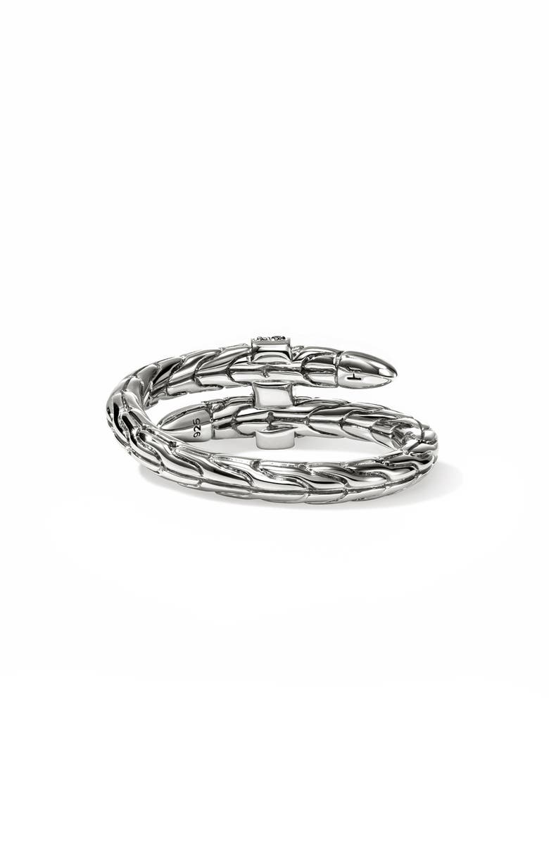 John Hardy Spear Flex Ring, Sterling Silver, Pavé, Alternate, color, Silver