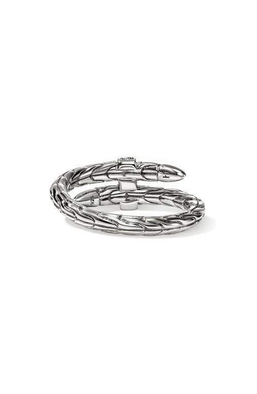 John Hardy Spear Flex Ring, Sterling Silver, Pavé In Silver