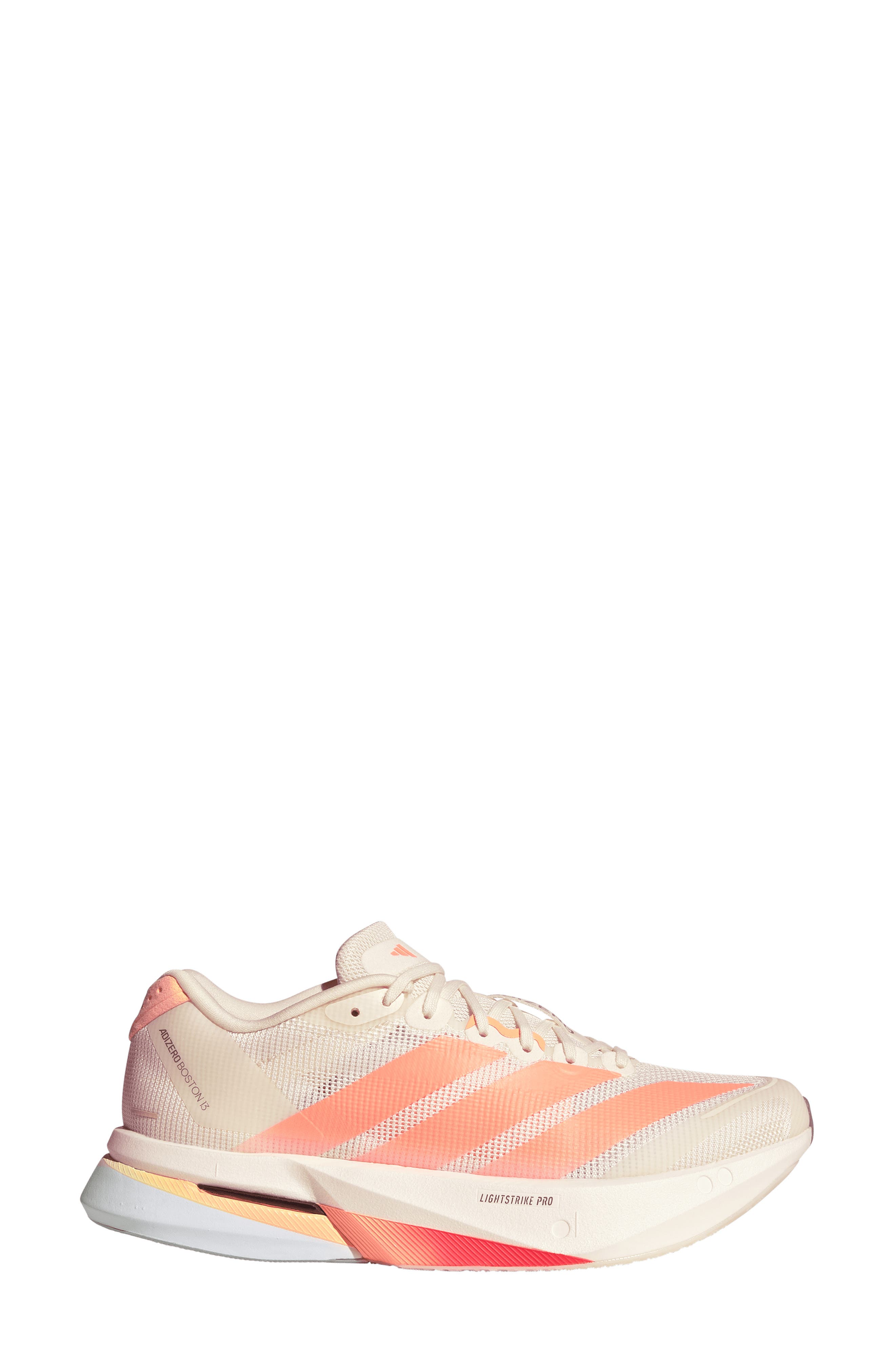 adidas Adizero Boston 13 Running Shoe, Alternate, color, Off White
