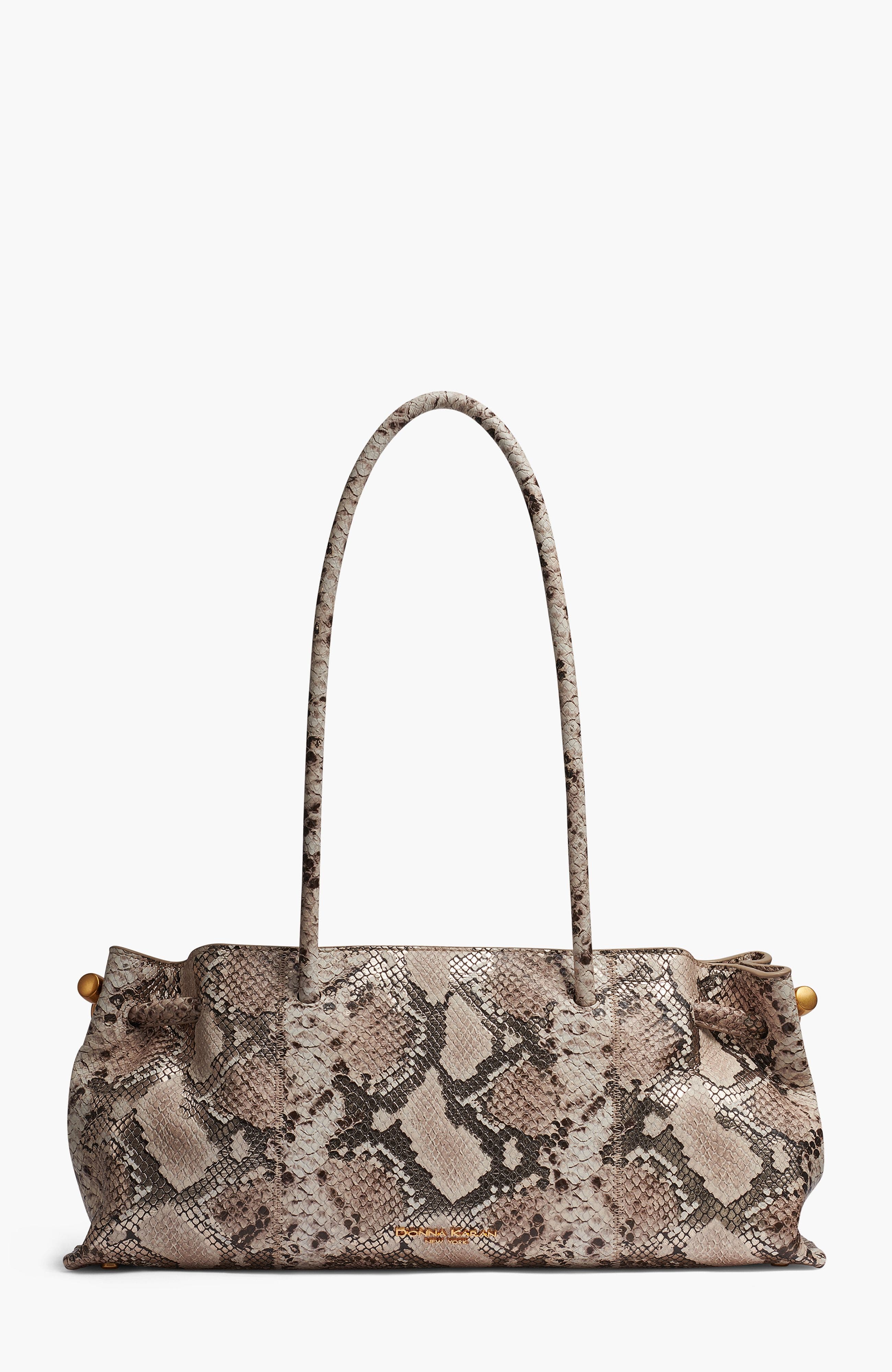 Donna Karan New York Cashmere Python Medium Tote, Main, color, Neutral Multi