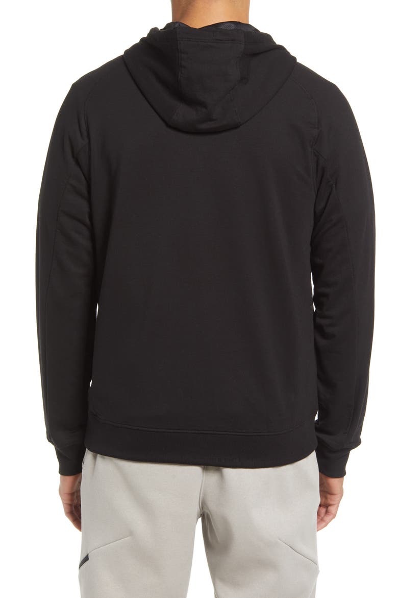 Z Fleece Zip Hoodie, Alternate, color, BLACK