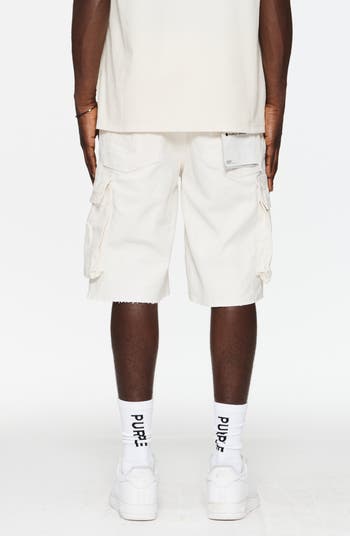 High Shine Cargo Shorts