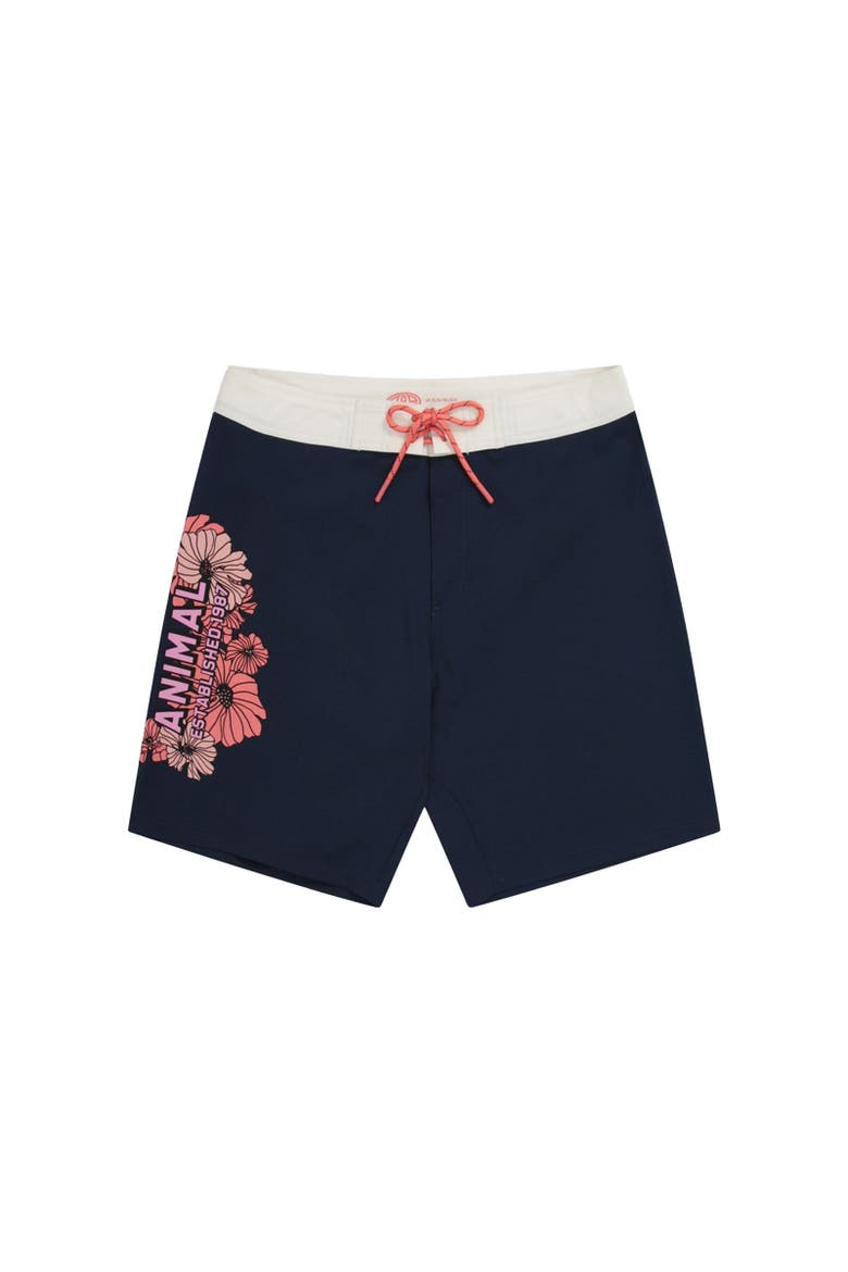 Nora Logo Classic Boardshorts, Main, color, Navy