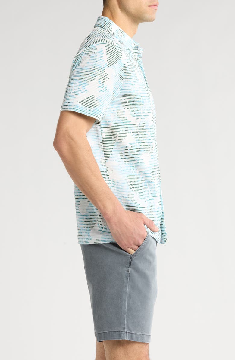 Tommy Bahama Costa Wave Allegro Fronds Short Sleeve Performance Button-Up Shirt, Alternate, color, 