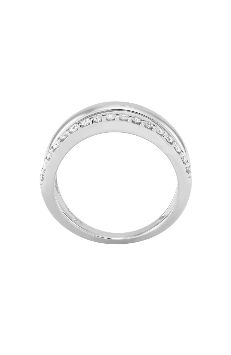Frankie & Zoe Diamond Split Shank Band Ring, Alternate, color, White Gold
