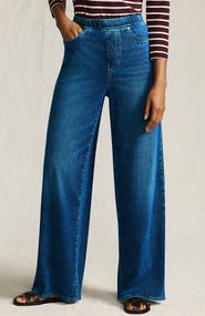 Lands' End Starfish Denim High Rise Wide Leg Jeans