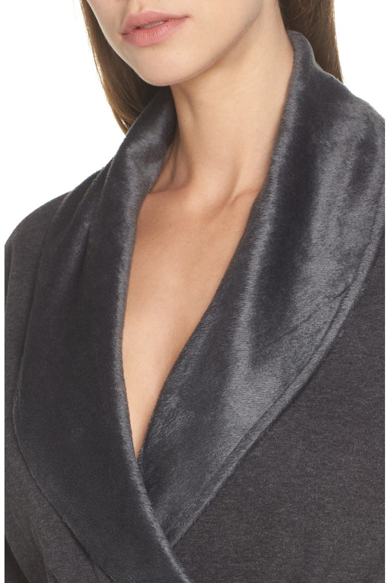 Blanche II Short Robe, Alternate, color, BLACK BEAR HEATHER