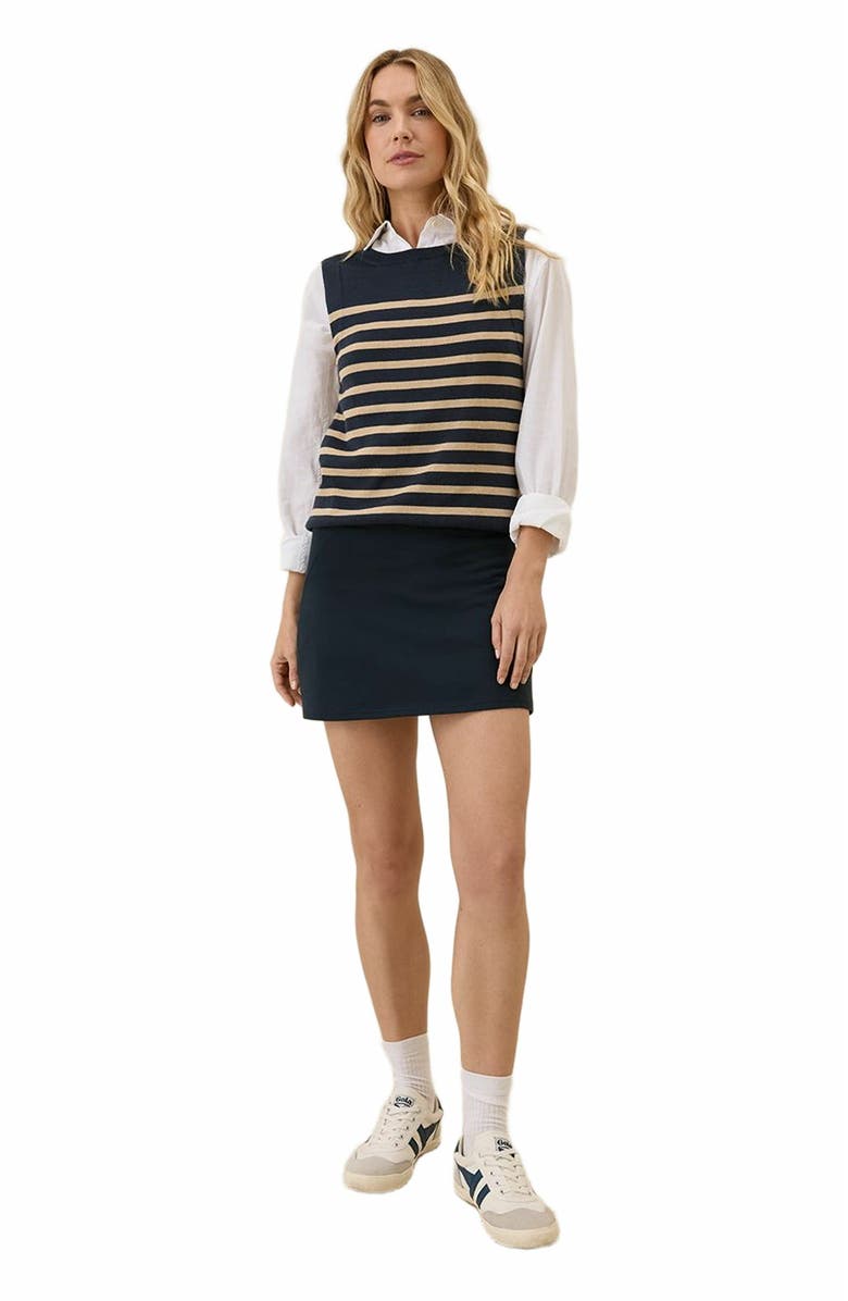 Pact On the Go-To Pocket Skort Made with Organic Cotton, Main, color, Midnight Blue