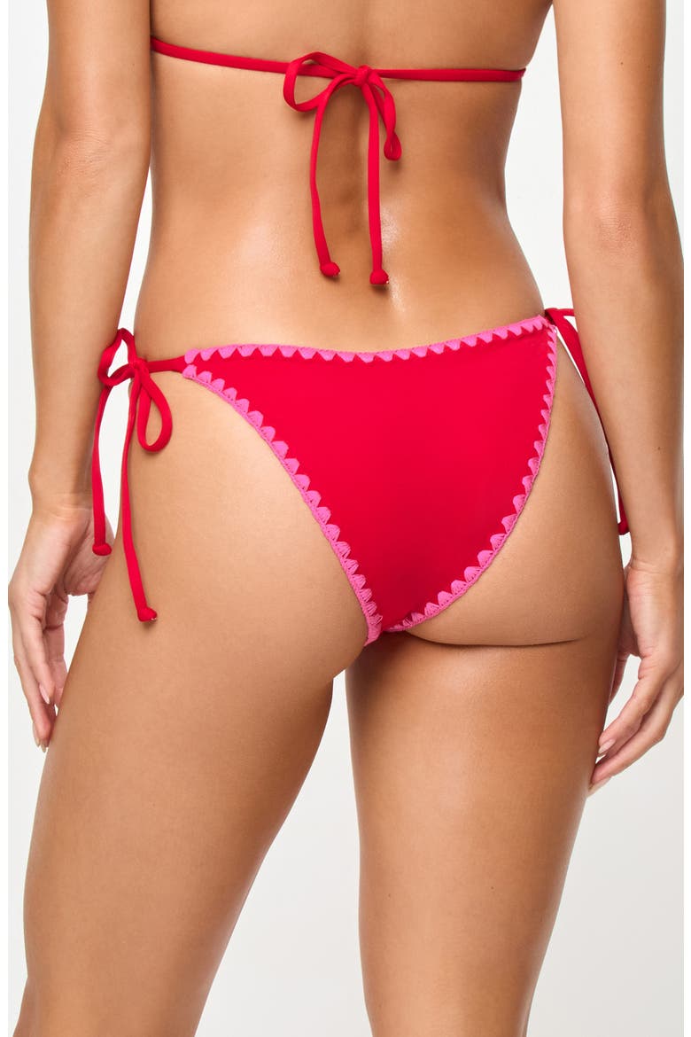 Zhara Classic Swim Bottoms, Alternate, color, LIPSTICK RED/ SWEETHEART