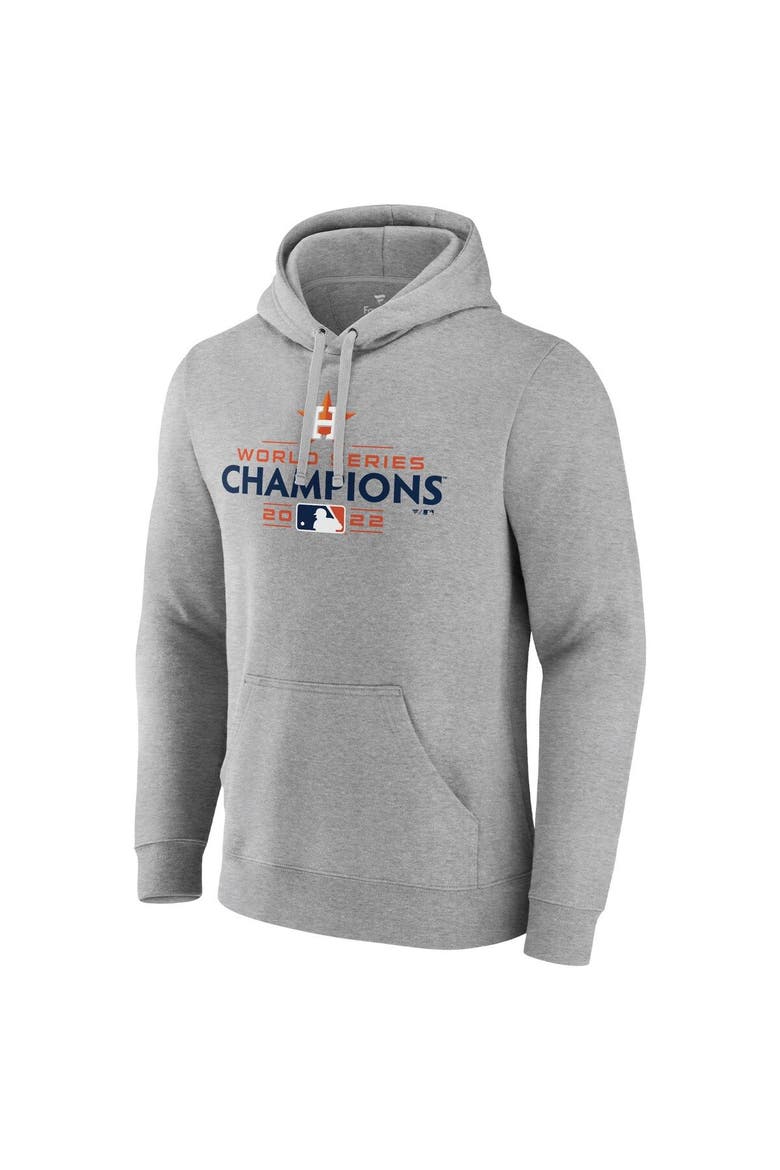 Men's Fanatics Branded Navy Houston Astros 2022 World Series Champions Big & Tall Logo Pullover Hoodie, Alternate, color, Gray