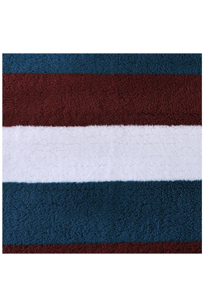 Wilton Reversible Throw Blanket, Alternate, color, NAVY