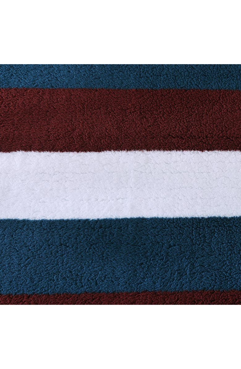 Nautica Wilton Reversible Throw Blanket, Alternate, color, Navy