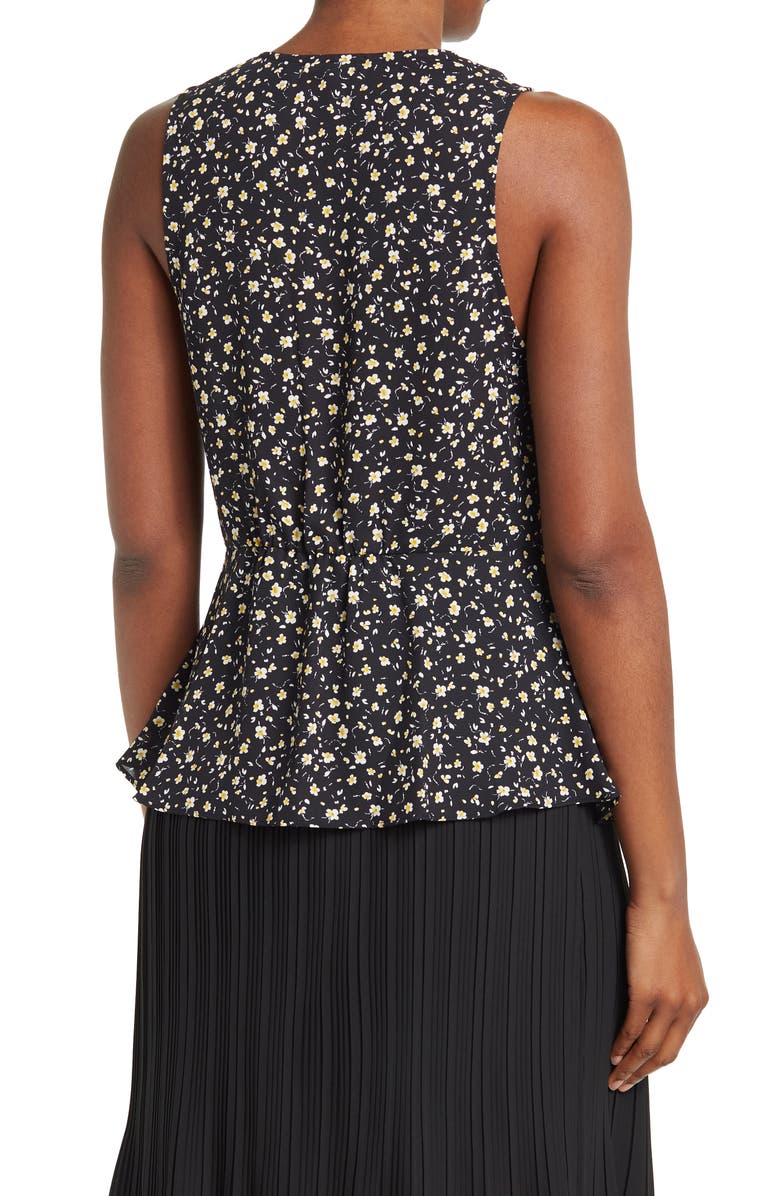 Pleione Sleeveless V-neck Twist Blouse, Alternate, color, 
