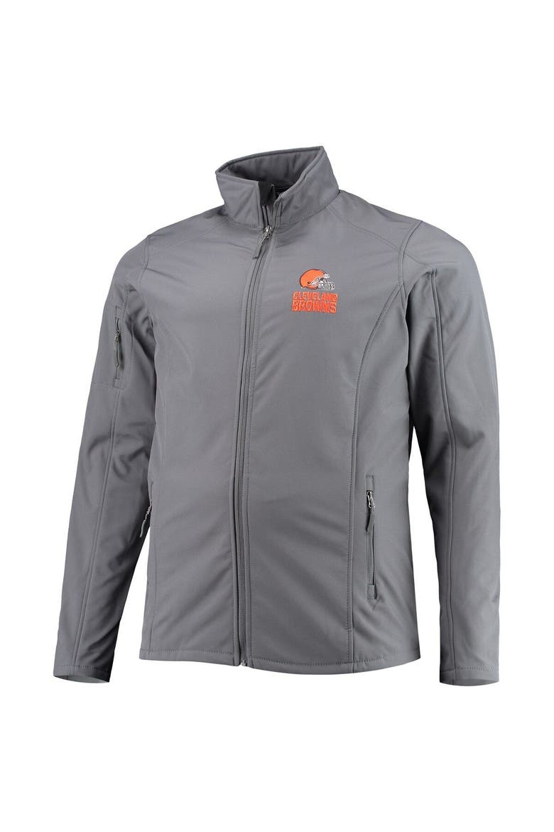 Men's Dunbrooke Gray Cleveland Browns Big & Tall Sonoma Softshell Full-Zip Jacket, Alternate, color, Gray