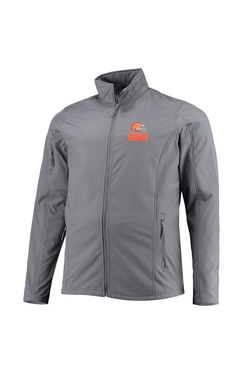 DUNBROOKE Men's Dunbrooke Gray Cleveland Browns Big & Tall Sonoma Softshell Full-Zip Jacket, Alternate, color, Gray