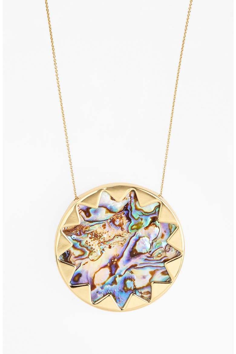 Large Sunburst Pendant Necklace, Alternate, color, MULTI