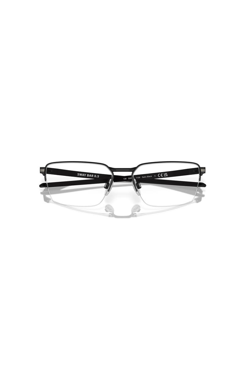 54mm Rectangle optical glasses, Alternate, color, Black