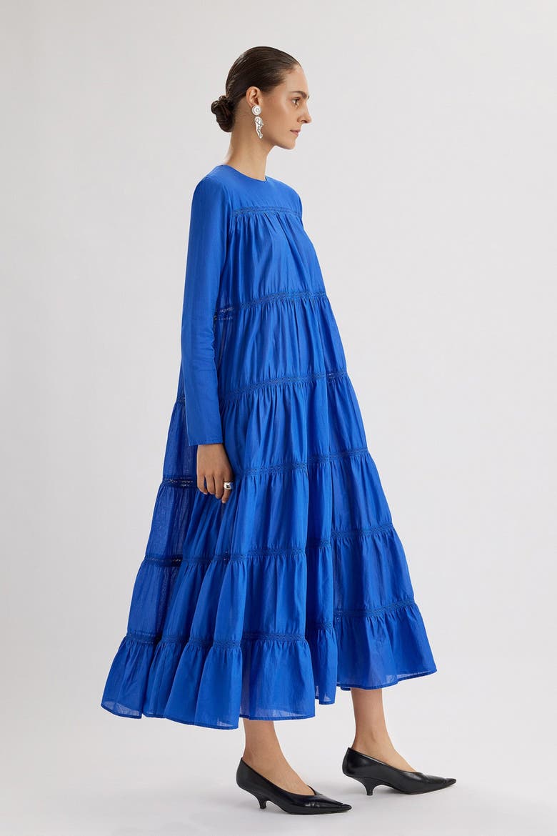 Maida Dress, Alternate, color, Ultramarine
