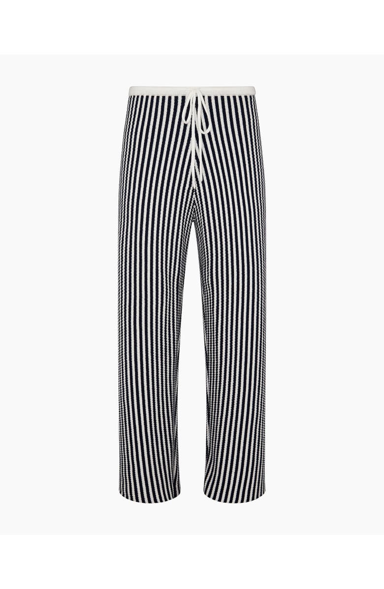Onia Fisherman Drawstring Pant, Alternate, color, Noir Navy/White