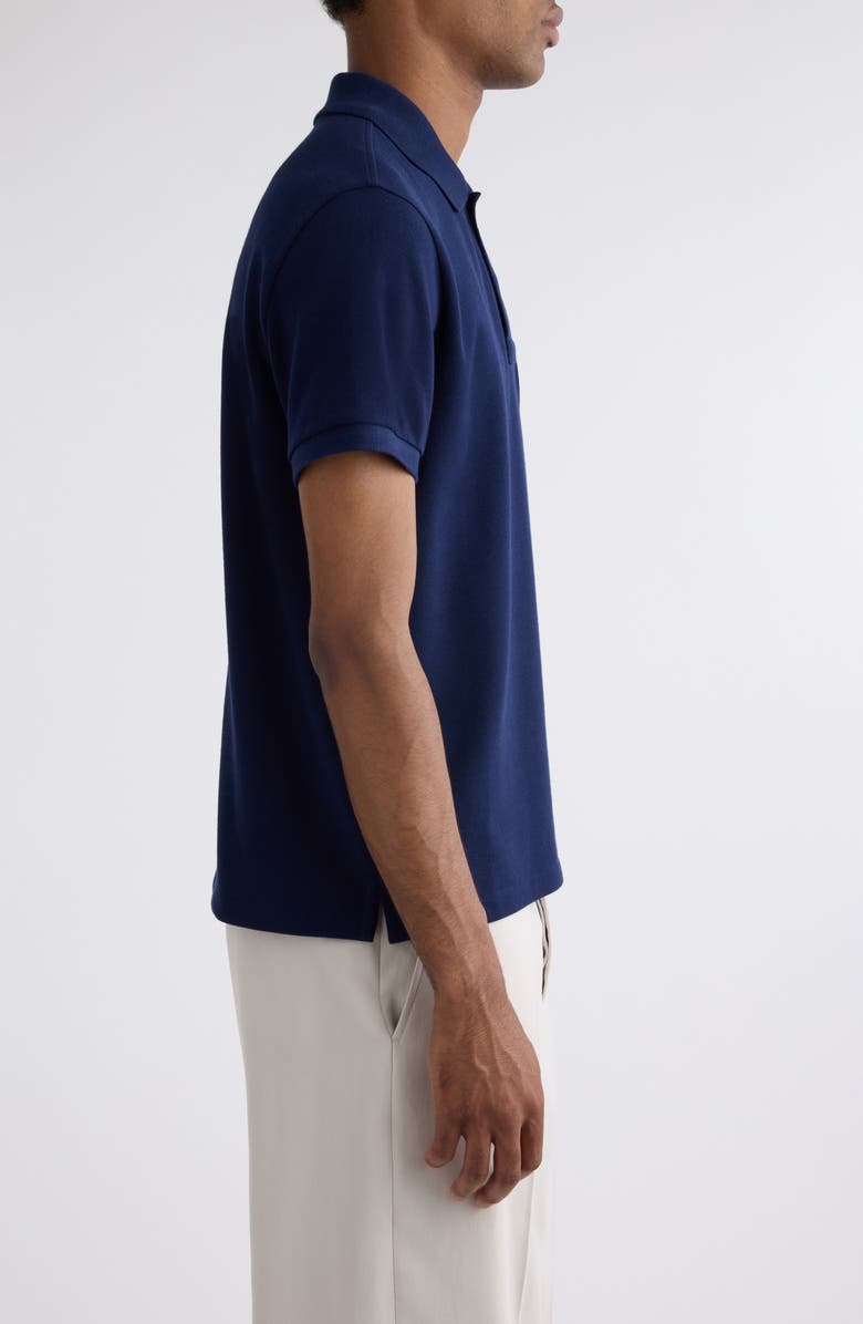 AMI PARIS Ami de Coeur Organic Cotton Piqué Polo, Alternate, color, 