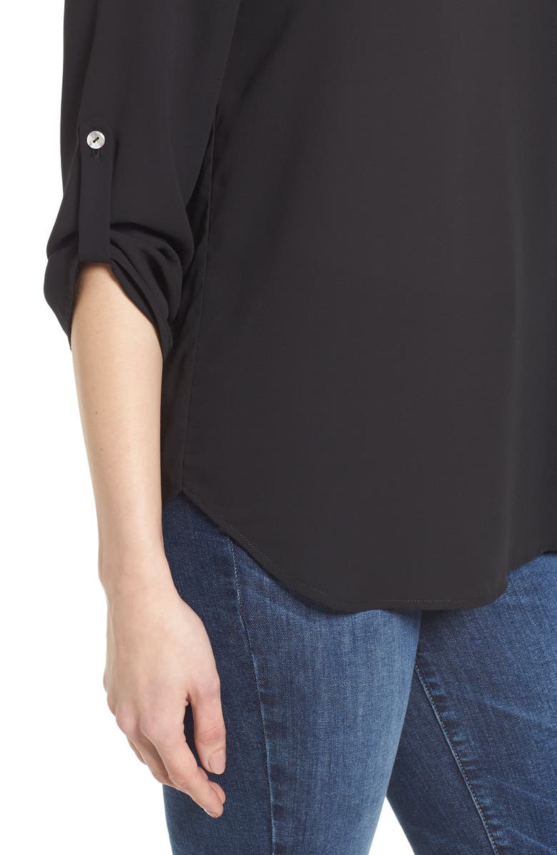 Everleigh Roll-Tab Sleeve Tunic, Alternate, color, 