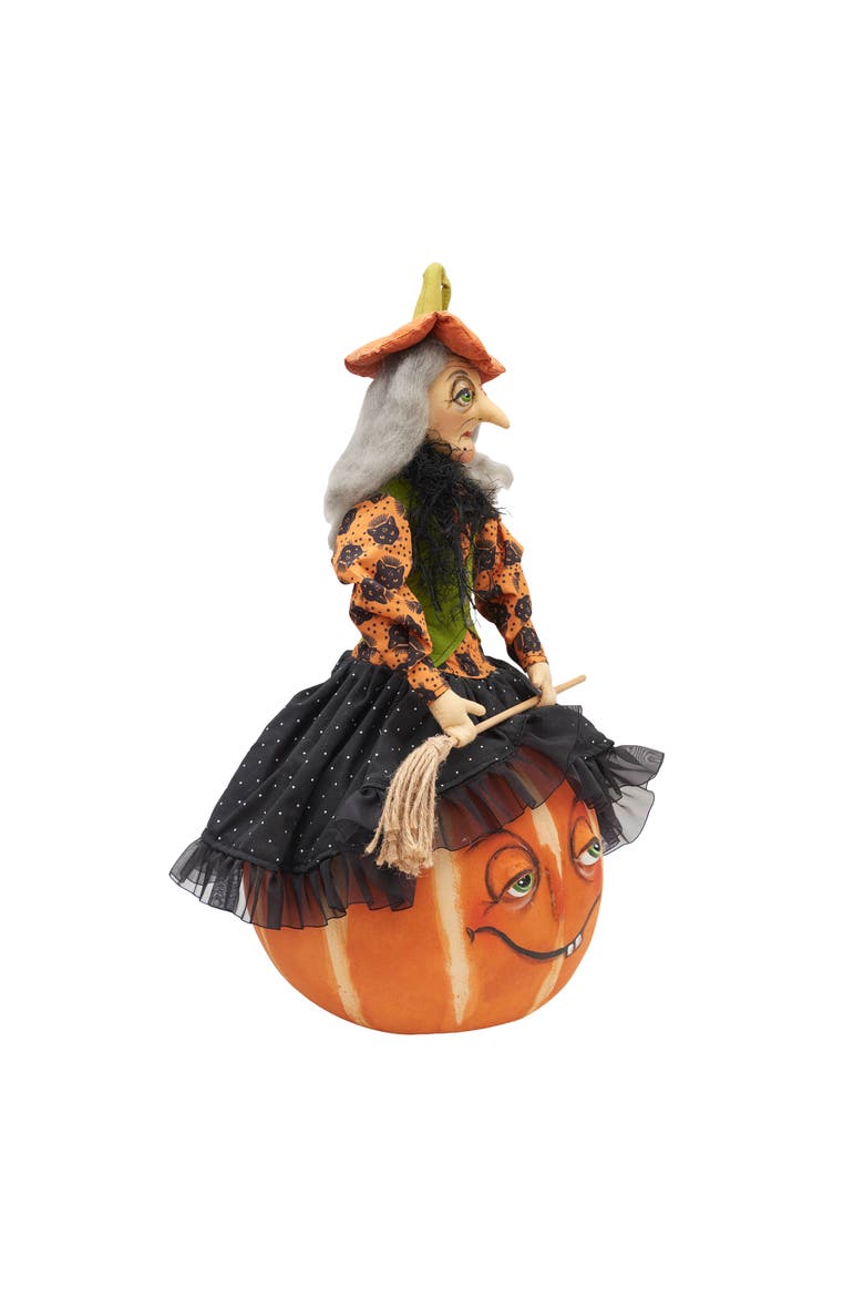 Eartha Joe Spencer Gathered Traditions Halloween Figurine 21", Alternate, color, Black