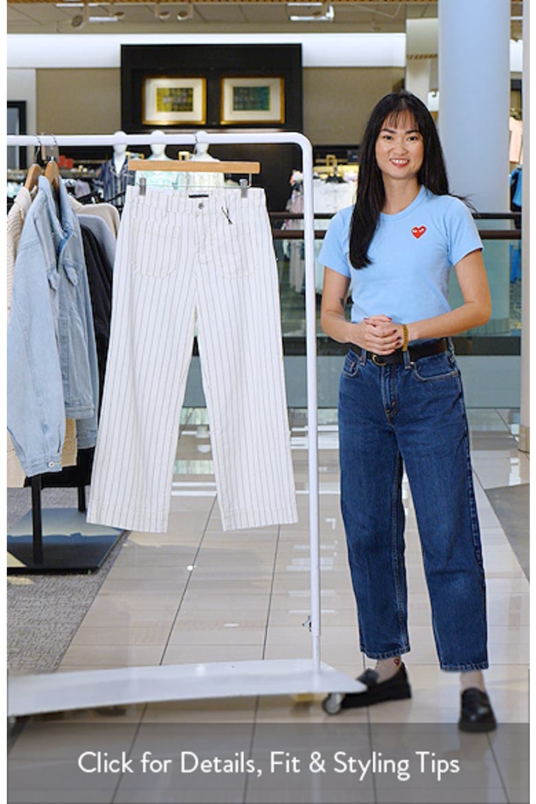The Marine Stripe Crop Wide Leg Jeans video