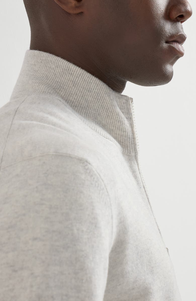 Brunello Cucinelli Cashmere cardigan, Alternate, color, Fog