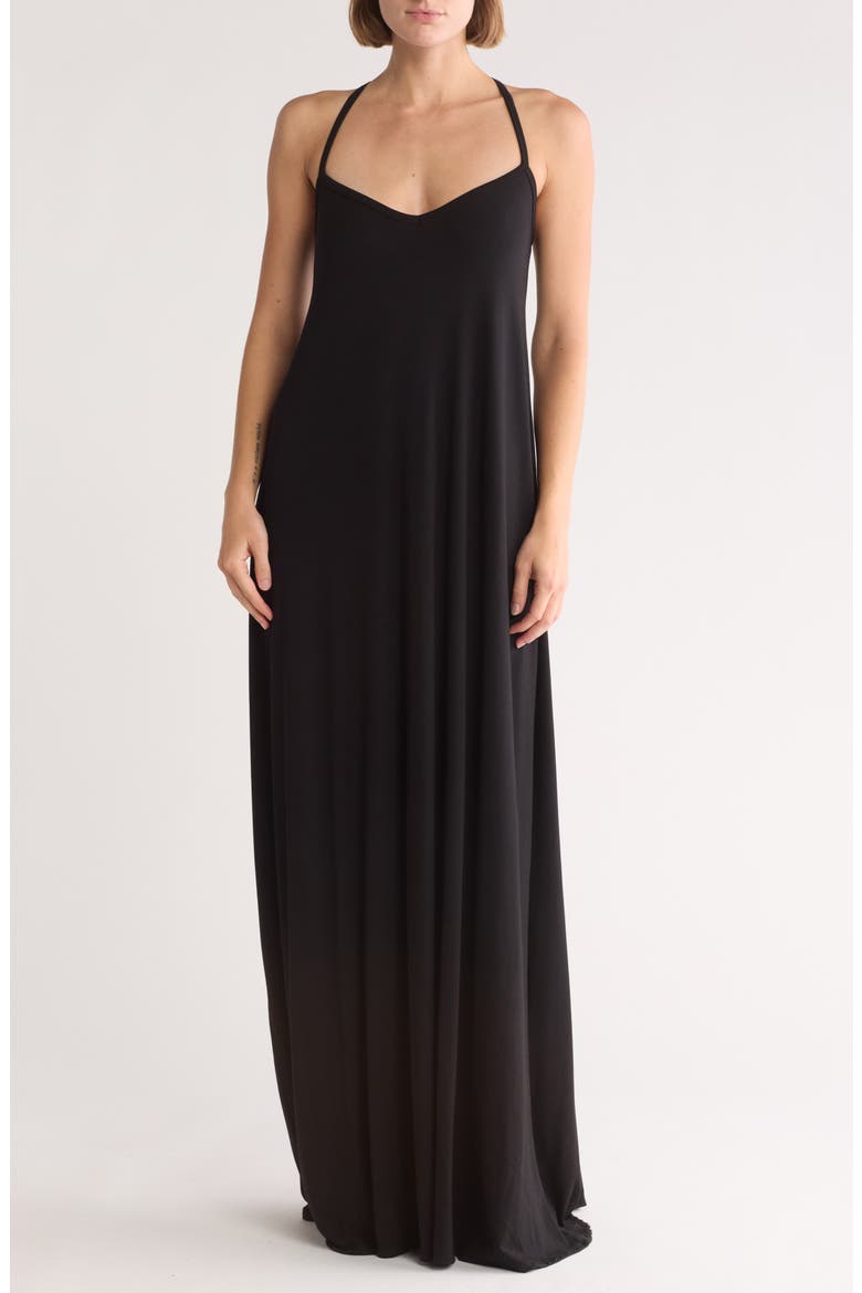 Maxi Dress, Main, color, BLACK