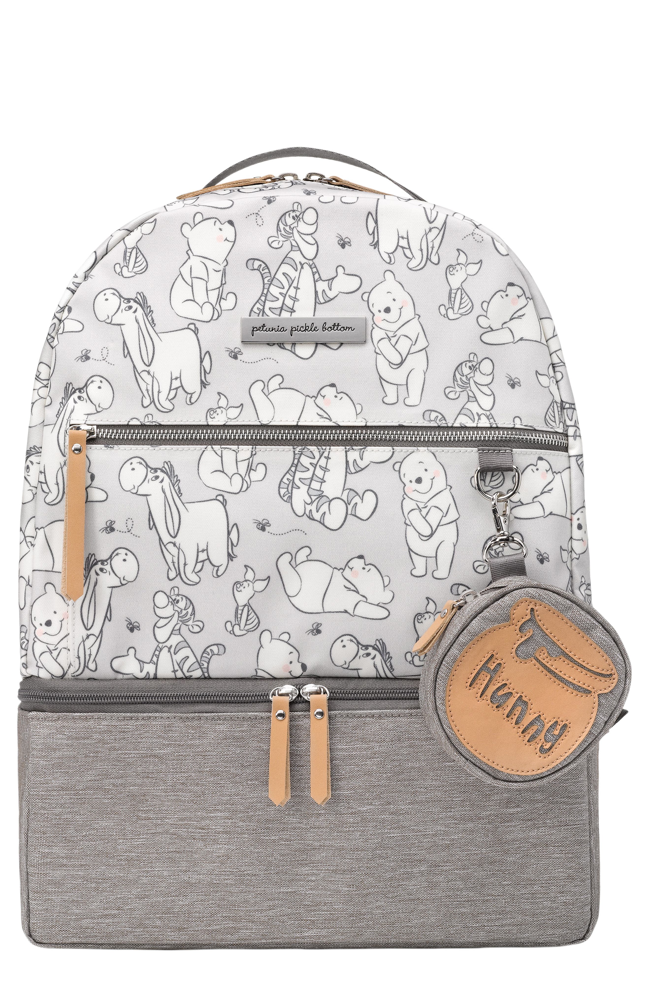 Petunia Pickle Bottom x Disney Playful Pooh Axis Diaper Backpack, Main, color, 