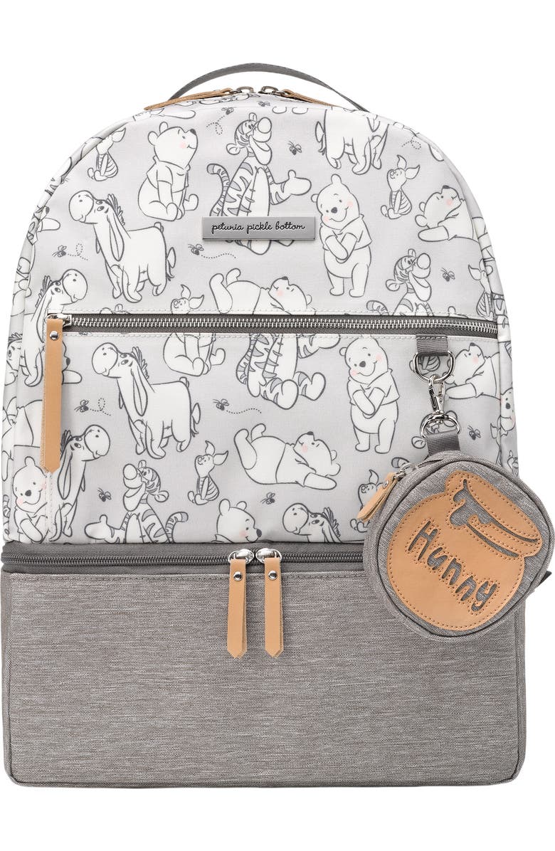 Petunia Pickle Bottom x Disney Playful Pooh Axis Diaper Backpack, Main, color,