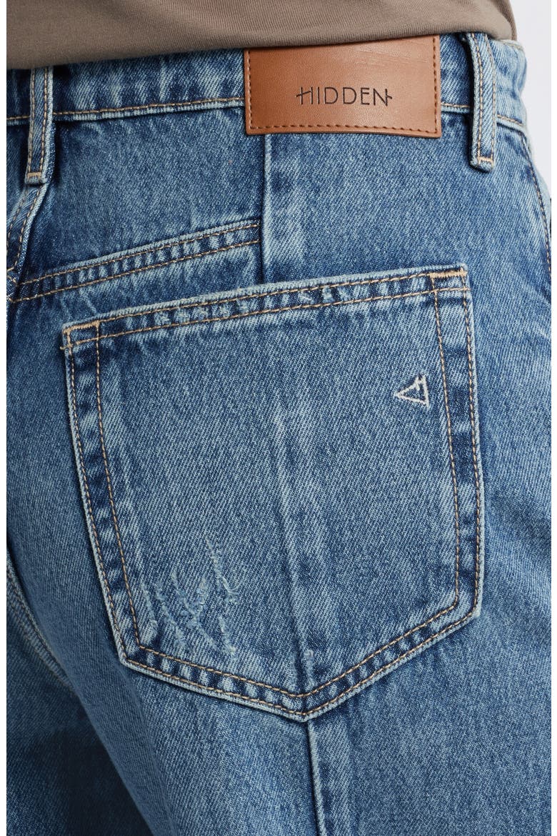 Seamed Wide Leg Jeans, Alternate, color, MEDIUM WASH