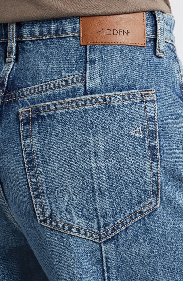 HIDDEN JEANS Seamed Wide Leg Jeans, Alternate, color, Medium Wash
