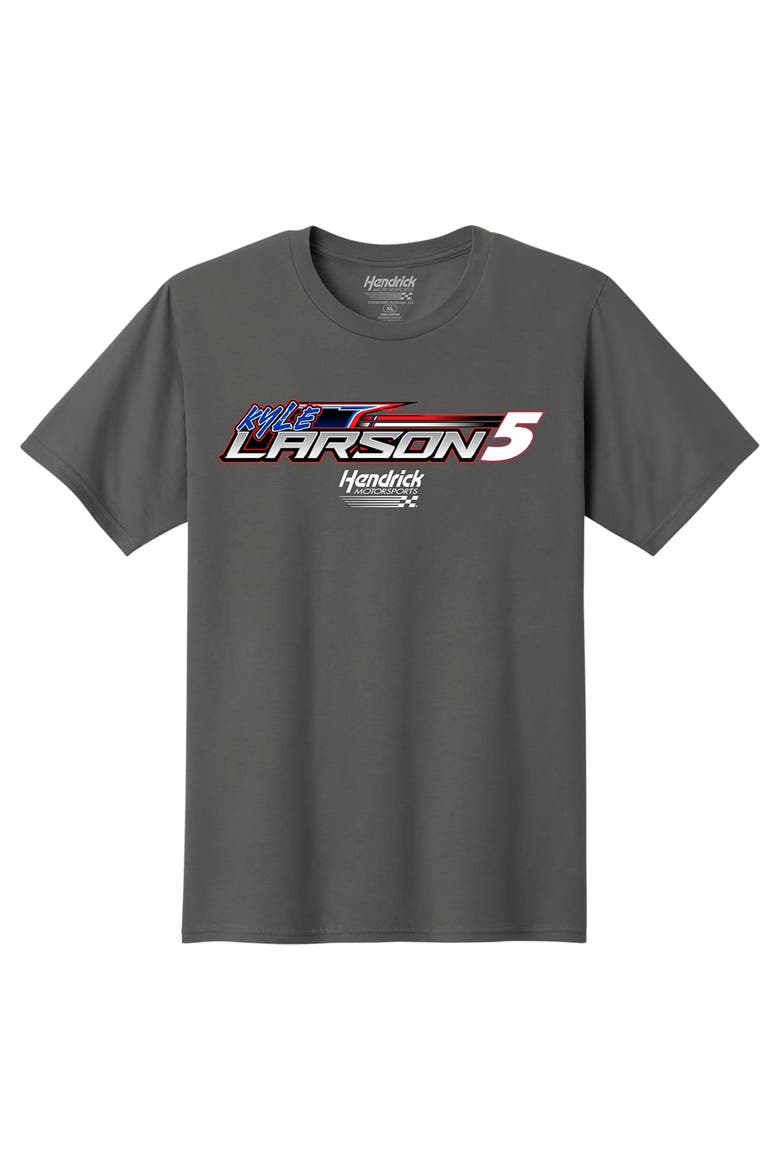 Men's Classic Ink Charcoal Kyle Larson HendrickCars.com T-Shirt, Alternate, color, Charcoal
