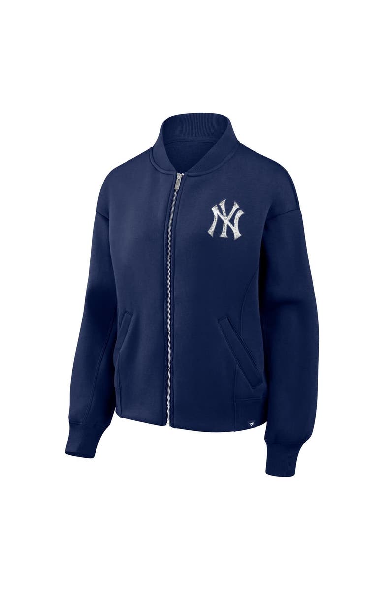 FANATICS Women's Fanatics Navy New York Yankees Oversized Rage Against Full-Zip Jacket, Alternate, color, Navy