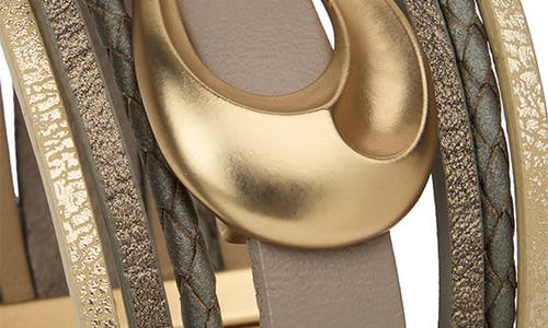 Saachi Horseshoe Charm Multistrand Bracelet In Brown