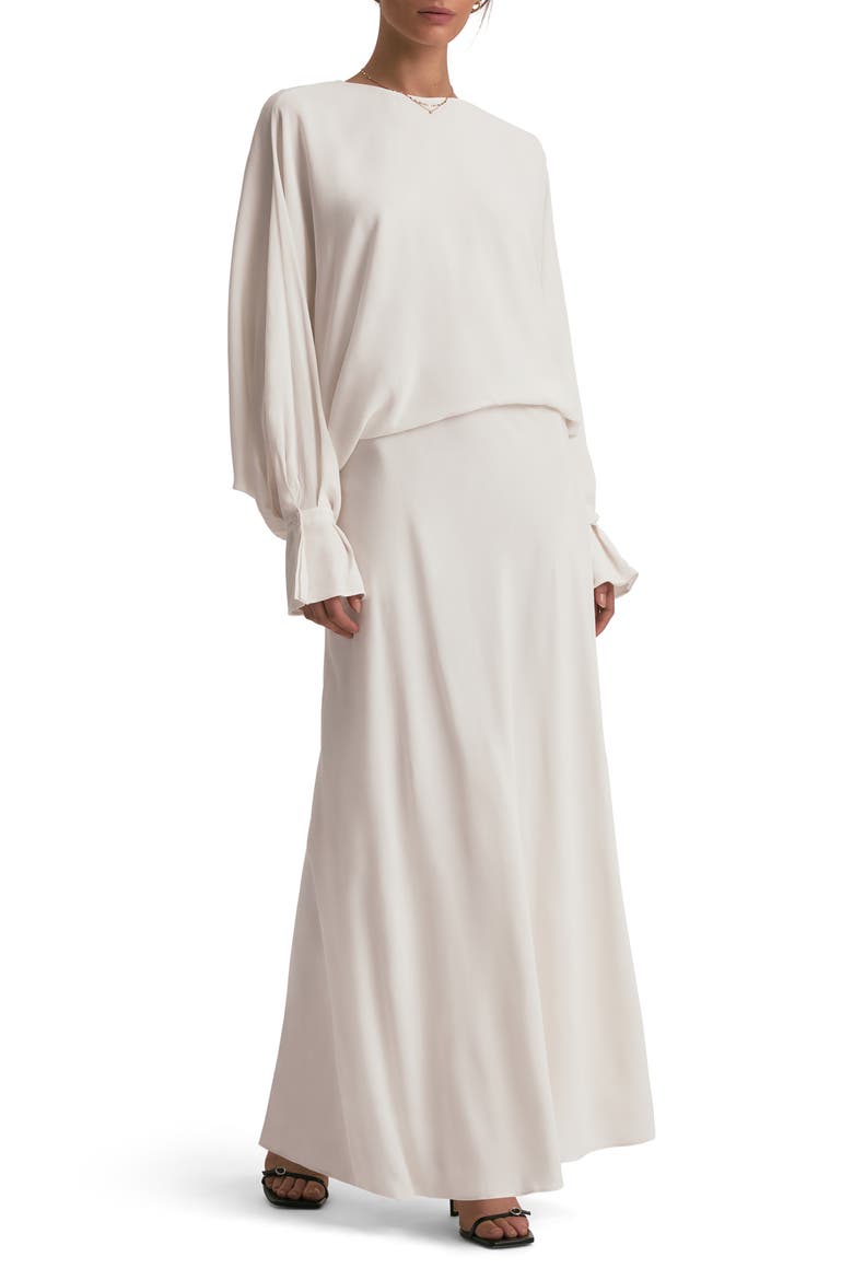 blush long sleeve maxi dress Blush Pink Dress - Maxi Dress - Long Sleeve Dress