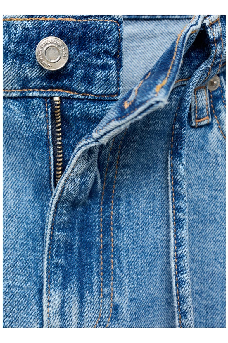 Tie Waist Wide Leg Jeans, Alternate, color, MEDIUM BLUE