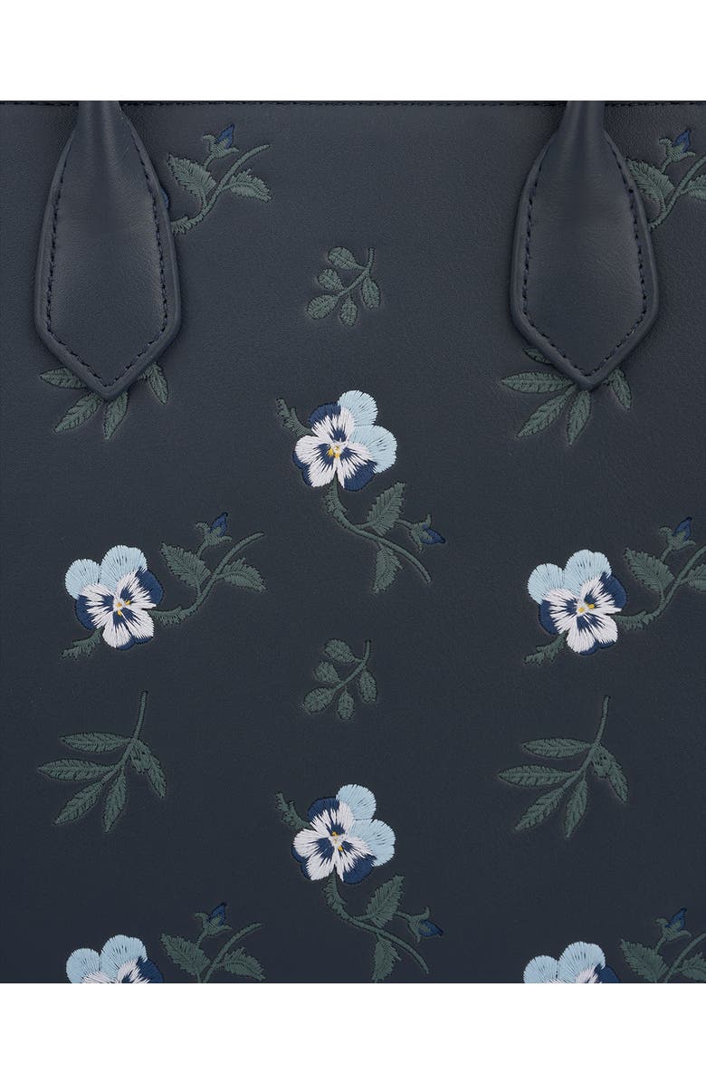 Fable England Navy Disty Medium Structured Tote, Alternate, color, Navy