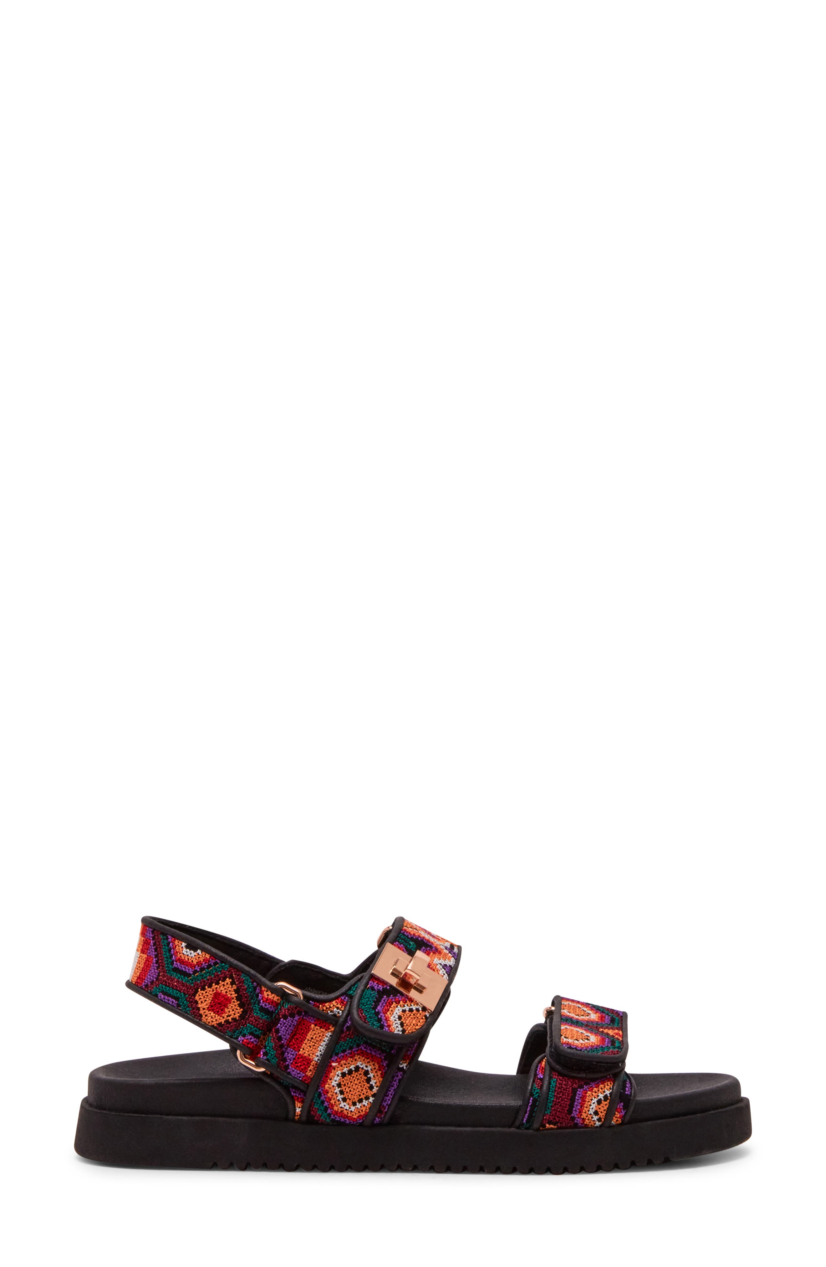 Mona Sandal, Alternate, color, BLACK MULTI