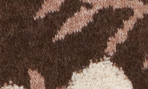 Dr2 By Daniel Rainn Floral Cardigan In Brown