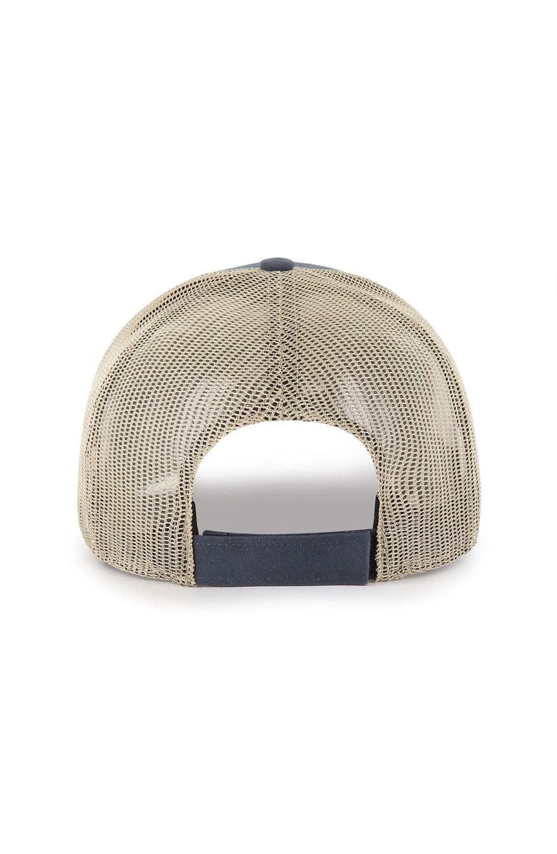 '47 Men's '47 Navy/Natural New England Patriots Rawhide Trucker Adjustable Hat, Alternate, color, 