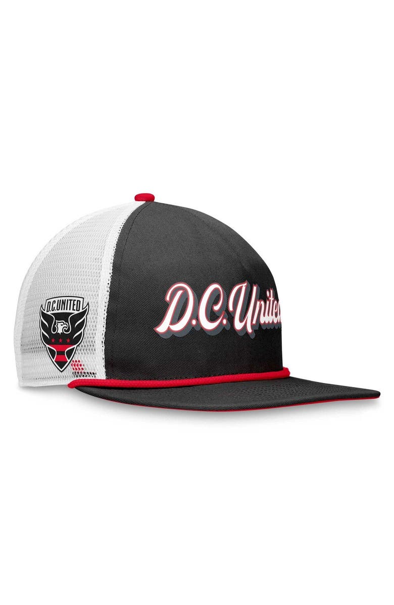 FANATICS Men's Fanatics Branded Black/White D.C. United True Classic Golf Snapback Hat, Main, color, 